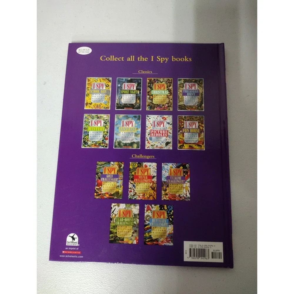 I Spy Gold Challenger A Book of Picture Riddles Hardcover Scholastic 1998 Wick